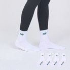 뉴발란스 베이직 로고 파일 중목 양말 4켤레