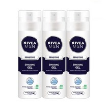 니베아 센서티브 쉐이빙 젤, 200ml, 3개