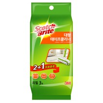 대형 테이프클리너리필 3개입 먼지크리너 청소기 이불 청소 보풀제거기 카페트 침대, 본상품선택