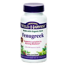 오레곤스와일드하베스트 페뉴그릭 베지테리안 캡슐, 90개입, 1개