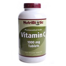 뉴트리바이오틱 비타민 C 1000mg 비건 타블렛, 500개입, 1개