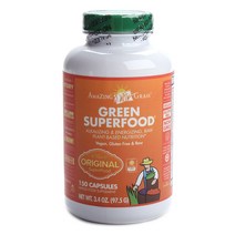 어메이징그라스 그린 슈퍼푸드 오리지널 글루텐 프리 비건 캡슐, 150개입, 1개