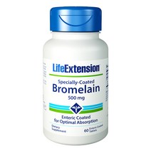 라이프익스텐션 스페셜리-코티드 브로멜라인 500mg 엔터릭 코티드 타블렛, 60개입, 1개