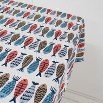 물고기 포크 2인식탁 면식탁보