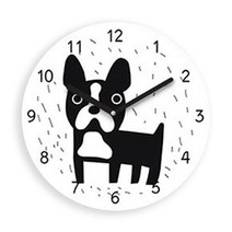 무소음 북유럽 벽시계, 강아지