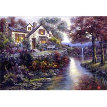 퍼즐라이프 맑은 냇가의 방갈로 300조각, 25x34cm