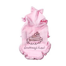 퍼피앤젤 딸기치즈케잌 후드 티셔츠, 핑크