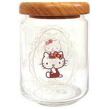 에스케이상사 헬로키티 내츄럴 유리밀폐용기, 650ml