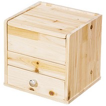 포메리트 큐브 삼나무 1단 서랍화장대, 원목