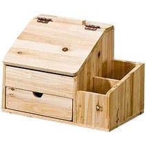 포메리트 삼나무 수납형 경사 미니 서랍 화장대, 원목