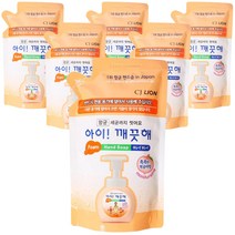 아이깨끗해 핸드워시 리필형 복숭아향, 200ml, 6개