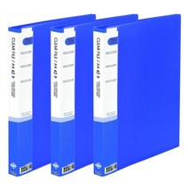 희망 A4 클리어 파일 40매입, 청색, 3개