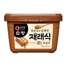 청정원순창 개운하고 담백한 재래식 생된장, 500g, 1개