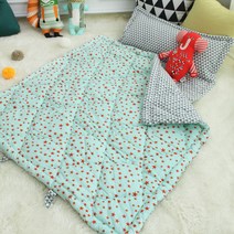 보떼하우스 사계절 낮잠이불세트 일체형, 스타(민트)