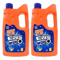 백광 트래펑 배수구세정제, 2L, 2개