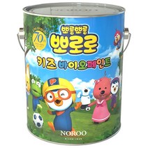 노루페인트 뽀로로 키즈 바이오 페인트, 뽀로로 화이트, 0.9L