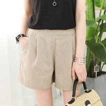 하늘바라기 여성용 데일리 린넨 반바지