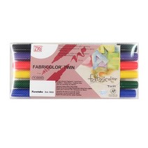 ZIG FABRICOLOR 트윈펜 세트, 6색, 1세트
