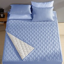 보드래 순면 누빔패드, 인디언블루