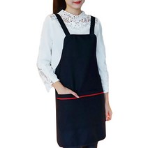 부용 일자주머니 앞치마 끈타입, 네이비, 1개, 1개