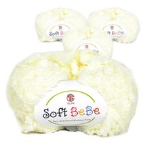 연일섬유 소프트베베 극세사 뜨개실 4p, 03 아이보리, 4개