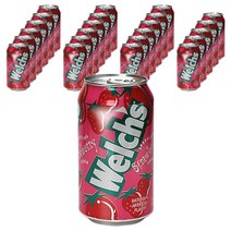 웰치스 딸기 탄산음료, 24개입, 355ml