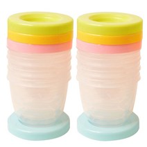 베베앤맘 밀폐형 이유식 용기 280ml, 혼합 색상, 2세트