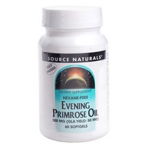 소스내츄럴스 이브닝 프림로즈 오일 500mg 소프트젤 글루텐 프리 무설탕, 60개입, 1개