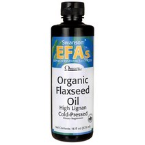 스완슨 EFAs 아마 씨 오일 하이 리그난 냉압착, 473ml, 1개