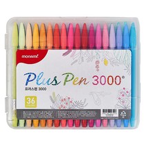 모나미 프러스펜 3000 수성펜 36색, 혼합 색상, 1개