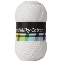 브랜드얀 밀키코튼 뜨개실 120g, 밀크, 1개