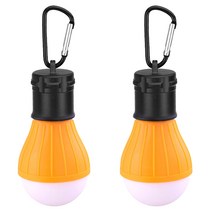 블럭마트 LED 캠핑전등 고리형, 옐로우, 2개입