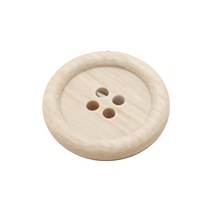 해피베어스 프리미엄 나무단추 23 mm, 베이지, 9개