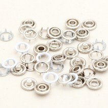 해피베어스 컬러 가시도트 단추 11mm, 화이트, 3팩