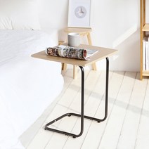 룸앤홈 노르딕 다용도 테이블 사각, 블랙