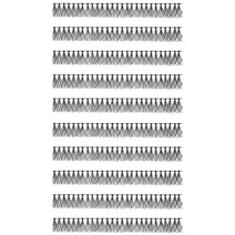 엣지아이 부분속눈썹 10줄 7P/10호, 블랙, 1세트