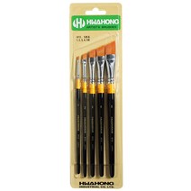 화홍산업 972 다용도 디자인붓 세트 5종, 1호, 2호, 3호, 4호, 5호, 1세트