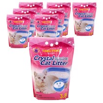 펫모닝 룽펑 크리스탈 고양이 모래 실리카겔 LONGFENG-01 무향, 3.8L, 8개입