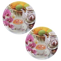 아리코 멜라민 열 패드 코스터 2p, 유럽풍 티타임