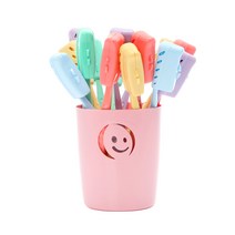 왕타 칫솔 바스켓 앤 커버 10p + 걸이 5p + 칫솔10p + 바구니 랜덤 발송, 10개입, 1세트