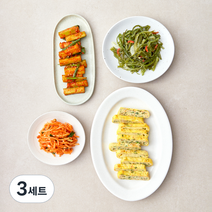정미경키친 바로만든 반찬 채소듬뿍달걀말이 200g + 미역줄기볶음 120g + 오이부추무침 150g + 매콤무생채 150g 세트, 3세트