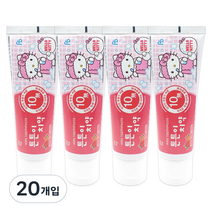 헬로키티 튼튼이치약 천연딸기향, 80g, 20개입
