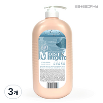 에스테소피 모이스트 수용성 논오일 바디 마사지 리퀴드 무향 화이트, 1L, 3개