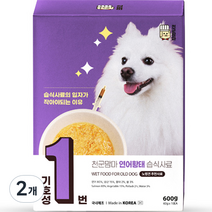 천군맘마 강아지 연어황태 습식사료 10p, 연어, 600g, 2개