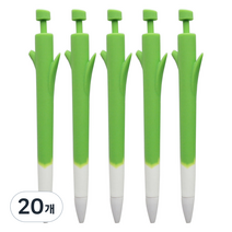 핑크풋 2000 대파 노크 볼펜 0.7mm, 혼합색상, 20개