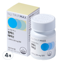 뉴트립 릴렉스 테아닌 800 mg, 30정, 4개