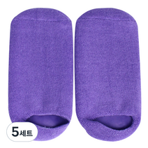 풋인솔 각질관리 발바닥 보습양말, 5세트