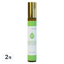 내추럴데이 아로마 오일 롤온 리프레쉬 & 민트, 10ml, 2개