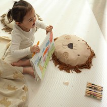 데코뷰 테라조 양면쿠션 놀이방매트, 아이보리 + 그레이 + 베이지