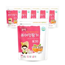 퓨어잇 핑거 동그란 자일리톨 감귤링, 감귤, 6개입